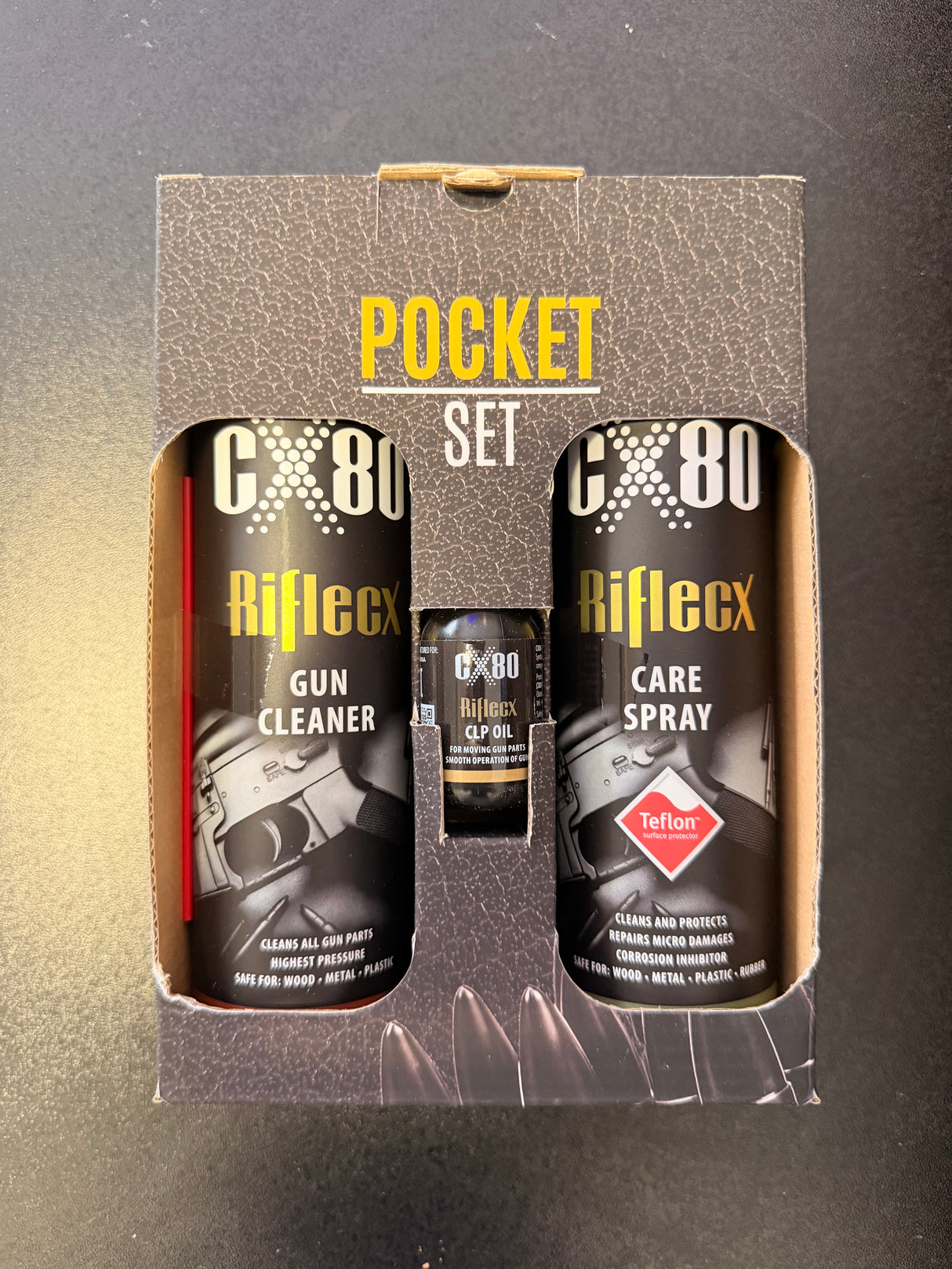 RifleCX Pocket Set Silah Temizleme ve Bakım Kiti (3 Parça)